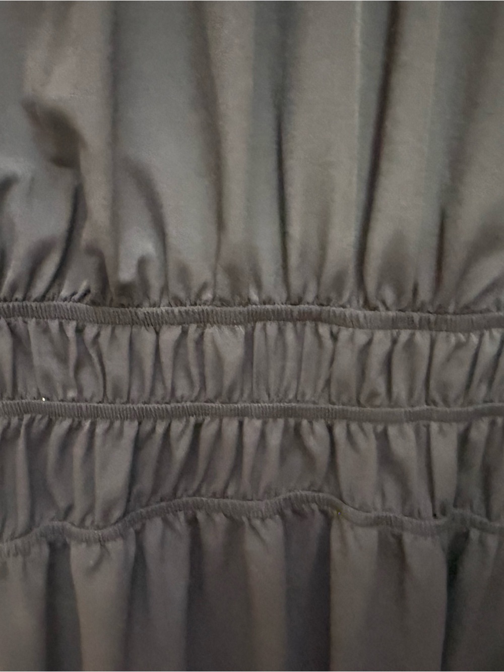 SHEIN Black Tiered Midi Dress with Puff Sleeves - Picture 3 of 14